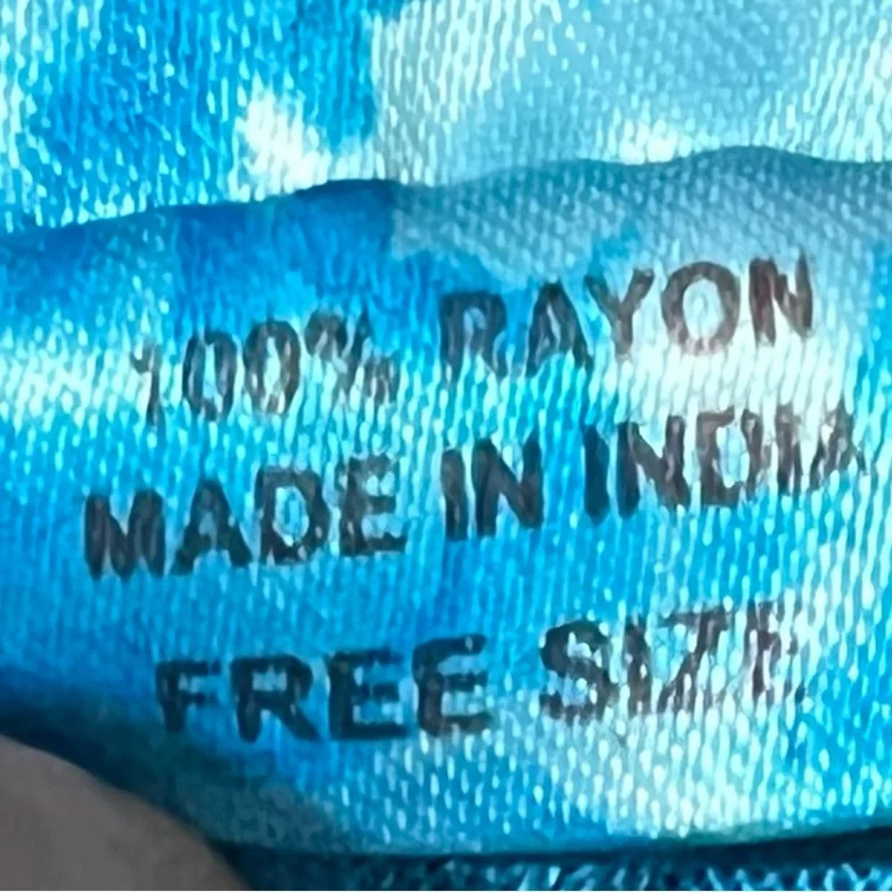 India Boutique Multicolored Tie Dyed Sleeveless Cover Up Dress Free Size - Picture 3 of 4